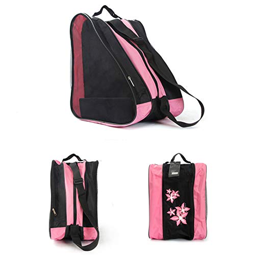 WOOPOWER Unisex Roller Skate Bag, Oxford Cloth Ice Skate Bag, Beach Tote Bag, Inline Skate Bag for Kids and Adults, Roller Skate Carry Bag (Pink) - Thumbnail 4