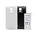 Samsung Galaxy Note 4 Extended Battery , Perfine 6440mAh Replacement Li-Ion Battery for Galaxy Note 4/N910F/N910H with 2 Back Cases (black-white)[NFC/Google Wallet]