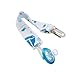 Pacifier Clip for Boys & Girls Teether - 3 Pack Unisex Pacifier / Teething Ring Holders, Stylish 2-Sided Design - Unique Baby Shower Gifts
