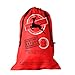 No 2 Bag Large Santa Sack Personalized for Kids Polyester Cotton Christmas Gifts Bag Santa Bag for Christmas Presents, Holiday Gifts or Decorations in 20 x 28 Inches