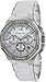 Michael Kors MK5563 Women's Stainless Steel Chronograph Quartz Silver Dial Swarovski Crystals Silicone Band Watch