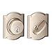 Schlage Lock Company Single Cylinder Deadbolt with Camelot Trim, Satin Nickel (B60 N CAM 619) primary