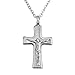 LovelyCharms Cross Urn Necklace for Ashes Stainless Steel Keepsake Memorial Cremation (Cross2)