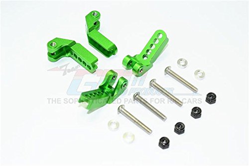 Traxxas TRX-4 Trail Defender Crawler Upgrade Parts Aluminum Adjustable Front And Rear Damper Mount - 4Pc Set Green