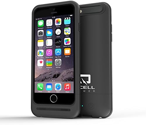 iPhone 6/6s Battery Case,QCell 3100mAh Slim Juicer Double Layer Extended Battery Charging Case for iPhone 6/6s, (Fits All mobile carriers of iPhone 6/6s) [365 days QCell Warranty Guarantee]-Black