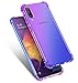 Starhemei for Galaxy A50 Case, Case for Samsung A50, TPU Gasbag Soft Shock-Resistant Flexible Rubber Phone Case Cover for Samsung Galaxy A50 (Purple&Blue)