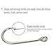 Goture Stainless Steel Fishing Hooks Long Shank Hooks Extra Strong for Saltwater Freshwater Size 6/0-12/0 10Pcs 11/0