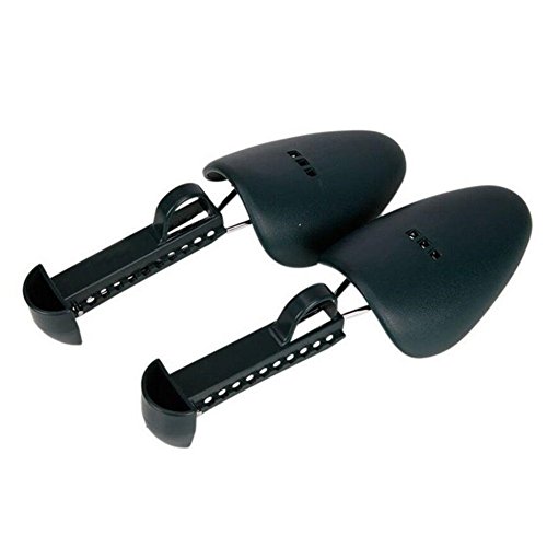 Baifeng 1 Pair Women Men's Plastic Adjustable Shoe Stretcher,2-Way Shoes Stretcher Tree Shaper, Unisex Shoe Stretcher Holder Black, Men size 25-32cm - Thumbnail 2