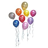 Eid Mubarak Latex Balloons (Assorted Metallic Colors, Pack of 20)