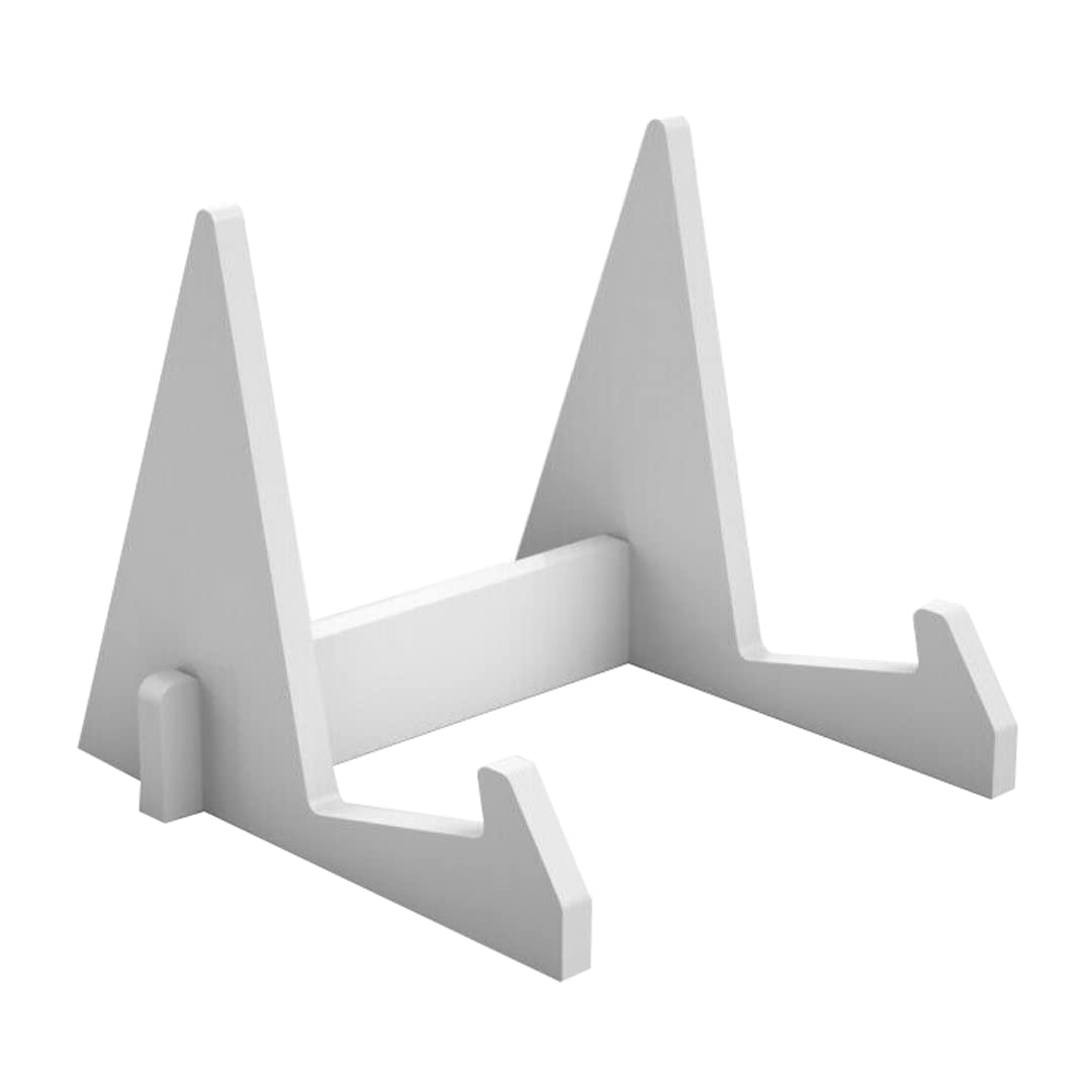 tooloflife Acrylic Plastic Display Stand Easel Decorative plate stand Holder Picture Frame stand Easel Display Stand(White)