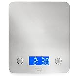 Smart Weigh 11 pounds or 5 kilograms Digital Multifunction Food and Kitchen Scale, Stainless Steel