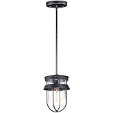 Maxim Breakwater-1 Light Outdoor Pendant-7 Inches Wide by 10 inches high-Black Finish
