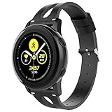 Leather Bands Compatible Samsung Galaxy Watch 42mm and Galaxy Active 40mm Band, Women 20mm Replacement Leather Strap for Samsung Galaxy Watch 42mm/Galaxy Watch Active 40mm