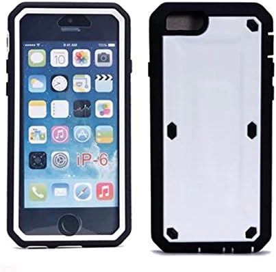 iPhone 6 Case 4.7 inch, Joy2ee Extreme Water Resistant Case [Weather Dust Shock Drop Fall Proof] [Slim Combo] Full-body Rugged Hybrid Protective Tough Armor Defender Case for Apple iPhone 6/6s 4.7 inche with Built-in Transparent Screen Protector + High Impact Resist (White)