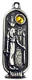 Egyptian Zodiac Cartouche - Isis (Feb 25 - Mar 26) on a 30" Black Cord