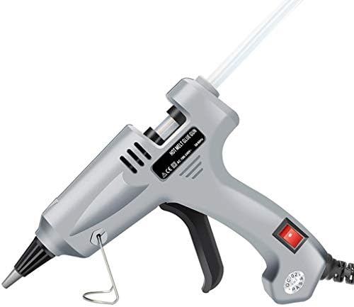Hong Tai Yang Hot Melt Glue Gun 70w Mini Glue Gun and 20 Glue Stick, DIY Arts and Crafts, Christmas Decoration, Home Repair Supplies, Fabric Adhesive Kit, Gray (Color : A)