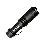 Tactical Led Flashlight Torch, Refun SK98 High-Powered Flash Light, Rechargeable Tac Light, Water Resistant Handheld Flashlight with Zoom Function and 5 Modes(2pcs 18650 Battery and Charger Included)