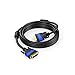 Dual Link DVI Cable – with ferrite core for Interference-Free Signal Transmission – 15ft (Digital DVI-D/24+1 Monitor Cable, up to 2560×1600 at 60Hz or Full HD/1080p) by CableDirect