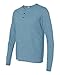 Alternative Men's Eco Mock Twist Henley, Eco Mock Storm/Eco Mock Nickel, Medium