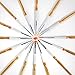 Tdbest Miniature Paintbrushes, Handmade Detail Paint Brush Set with Carry Box for Acrylic, Oil, Watercolor, Gouache,Tempera, Enamel, Nail and Body Painting (15 Pieces)