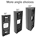 KIMILAR 3 PCS Adjustable (15 to 45 Degree) Angle Mount Compatible with Doorbell Pro ONLY, Replacement Corner Kit Adapter Plate Bracket Wedge Kit (NOT for Doorbell 2 / Doorbell 1) Black