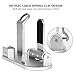 GuckZahl Apple Watch Changing Stand Aluminum 4 in 1 iWatch Charging Docks Phone Charging Station for Apple Watch Series 3/ 2/ 1/ AirPods/ iPhone X/ 8/ 8 Plus/ 7/ 7 Plus /6s/iPad