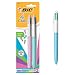 BIC 4 Color Fashion Ball Pen, Medium Point (1.0mm), Assorted, 2-Count primary