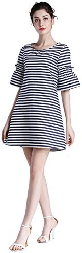Sven brothers Summer Womens stripe dress Girl Skirt