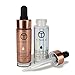 O.OWO.O Face Glow Liquid Highlighter Waterproof Contour Make Up Glitter Brighten Shimmer Highlighters Makeup (01-HALO)