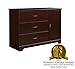 Storkcraft Brookside 3 Drawer Combo Dresser (Espresso) – Baby and Kids Bedroom Organizer, Nursery Chest, Storage Dresser With Drawers, Universal Design