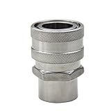 UP100 304 Stainless Steel Quick Disconnect Set Home Brew Fitting Connector Homebrewing (QD Female 1/2 FPT)