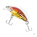 Aorace 9 Pcs/Lot Crankbait Fishing Lure 10# Hooks Fish Wobbler Tackle Crank Bait Isca Artificial Hard Bait Swimbait 4.5cm 4G