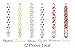 Nail Files 120 240 Grit for Poly Nail Extension Gel Acrylic Nails Files Double Sided Colorful Washable Professional Nail File Set Manicure Tools (12 PACK, 6 Cute Girly Designs) by JPACO