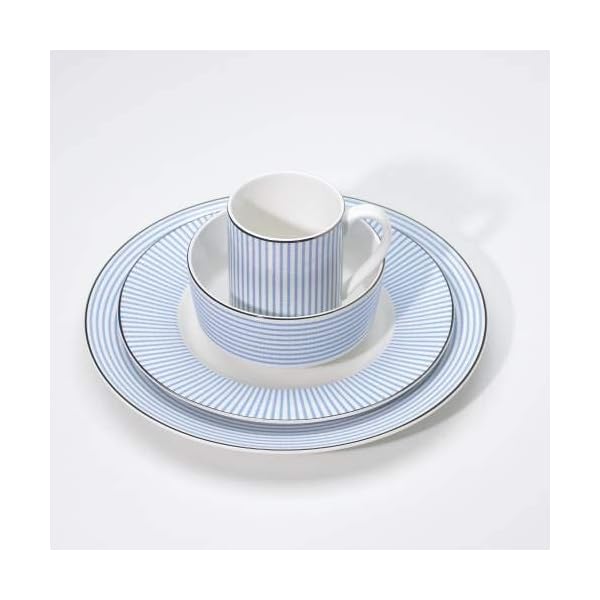 KATE SPADE Laurel Street 4piece Place Setting, 5.8 LB, Blue The Home