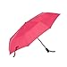 Oak Leaf Windproof Automatic Compact Rain Travel Umbrella,Lightweight,Portable,Auto Open and Close,Red
