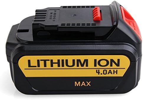 Dewalt DCB205 20V Li-Ion Battery, CREJOY 4.0Ah Replacement Battery for Dewalt DCB204-2 DCB205-2 DCB200-2 DCB204 DCB205 DCB200 DCB201 DCB203 DCB180 DCD740 DCD740C1 DCD740B DCD780B 20-Volt Drill