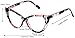 SOOLALA Ladies 61mm Lens Fashion Designer Cat Eye Reading Glasses Customized Strengths, 3mix, x2.0