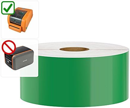 DuraLabel PRO Compatible Premium Vinyl Tape, Green, 2" x 150'