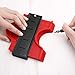 Contour Gauge Duplicator 5 Inch Contour Profile Gauge, Multi-functional Plastic Contour Duplicator Edge Shaping Measure Ruler for Tiling Laminate Woodworking Practical Tool (Red)