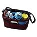 Diaper Bag Insert Organizer, Burgundy, 12 pockets, Turn Your Favorite Tote Bag into A Trendy Diaper Bag, by MommyDaddy&Me