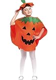 Halloween Pumpkin Costume Set for Family Parent Kids Orange Pumpkin Cosplay Suit Hat School Party Children Clothing Clothes Accessory (Kids Size(For Height 39''-59''))