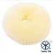 QY Extra Large Size Hair Mesh Chignon Donut To Make The Most Round Largest Doughnuts Hair Bun For Long Thick Hair, Light Beige Color