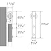SMARTSTANDARD 10FT Heavy Duty Sliding Barn Door Hardware Kit, Double Rail, Stainless Steel, Super Smoothly and Quietly, Simple and Easy to Install, Fit 60