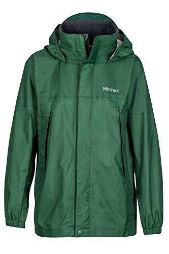 Marmot PreCip Boys' Lightweight Waterproof Rain Jacket, Dark
