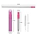 Metal Reusable Collapsible Straws with Silicone Tip, Telescopic Portable Stainless Steel Reusable Straws with Case & Cleaning Brush, Keychain Drinking Straw for Travel, School, Picnic 3 Pack