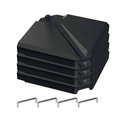 Sonnenschirm Beschwerungsplatten, 2 Platten mit Zementfüllung je 13 kg, Kunststoff Mantel Gewichtsplatten gesamt 26 kg…