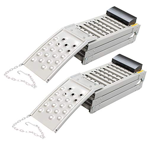 TC TECHNIC SK2667 Auffahrrampen 2er Set für Motorräder PKW Quads maximale Gesamttragfähigkeit 1600 kg aus Profilstahl… – Bild 8