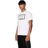 Armani Exchange Mens Regular Fit Box Logo Pima Cotton Tee