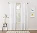 No. 918 Alison Floral Lace Sheer Rod Pocket Curtain Panel, 58