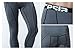TSLA Men's Compression Pants - Cool Dry Athletic Sports Workout Running Tights Leggings Baselayer, Compression Zero Pants Grey, Large